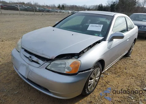 2001 Honda Civic Ex from USA, damaged, VIN 1HGEM21961L119532